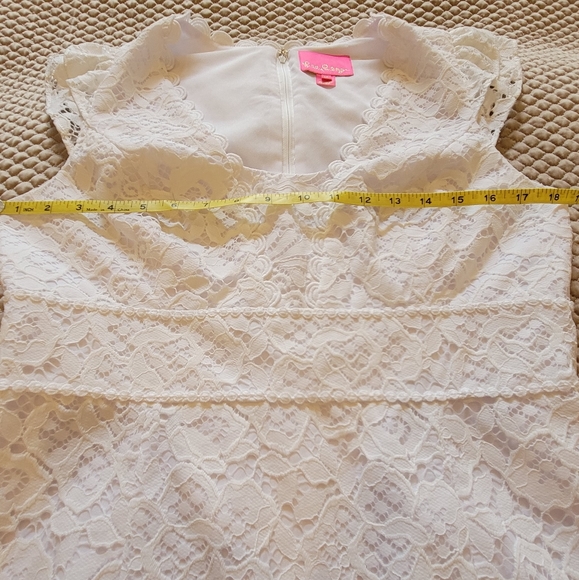 Lilly Pulitzer Marlyn White Lace Dress 10 - Picture 4 of 10